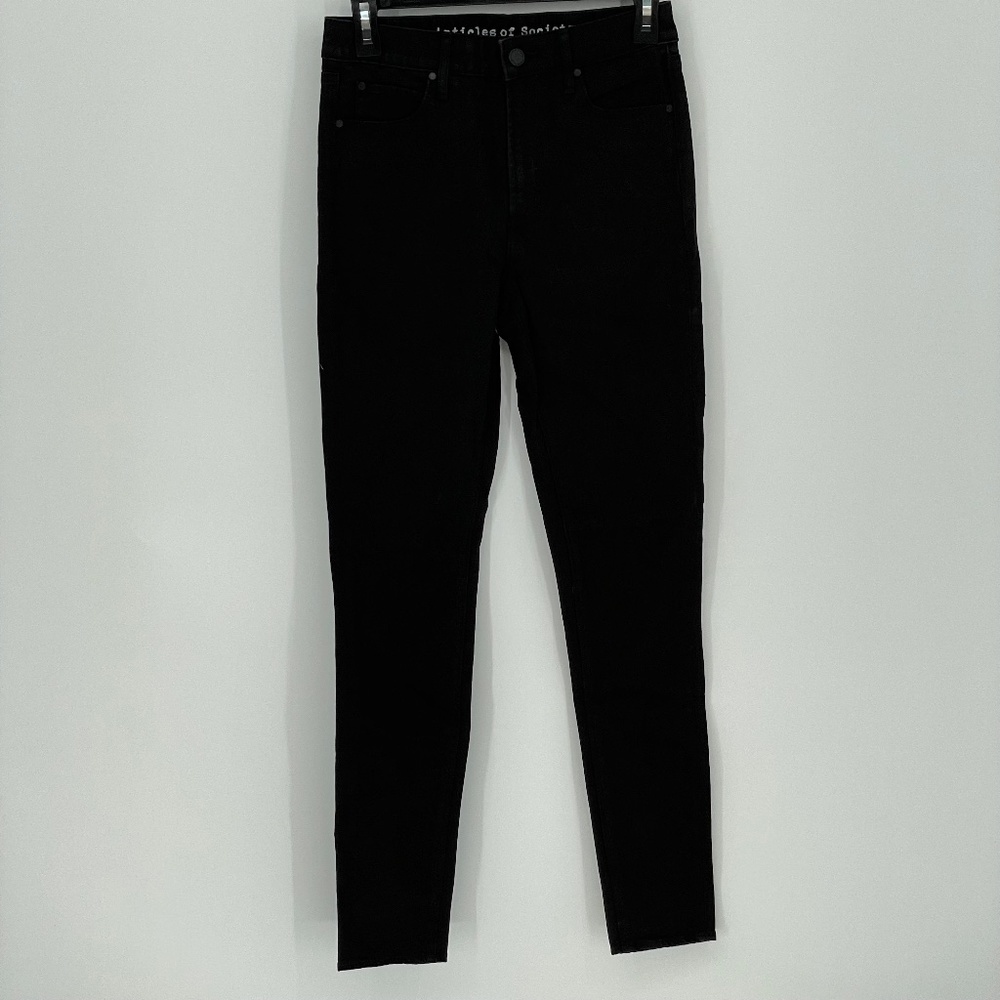ARTICLE OF SOCIETY Black High Rise Skinny Jeans